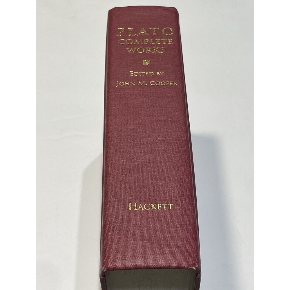 Complete Works Hardcover Ed. John M. Cooper – Hackett Publishing No Dust Jacket